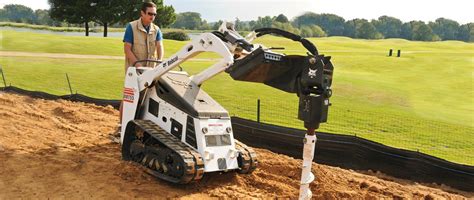 bobcat mini track loader auger|Mini Track Loaders Attachments .